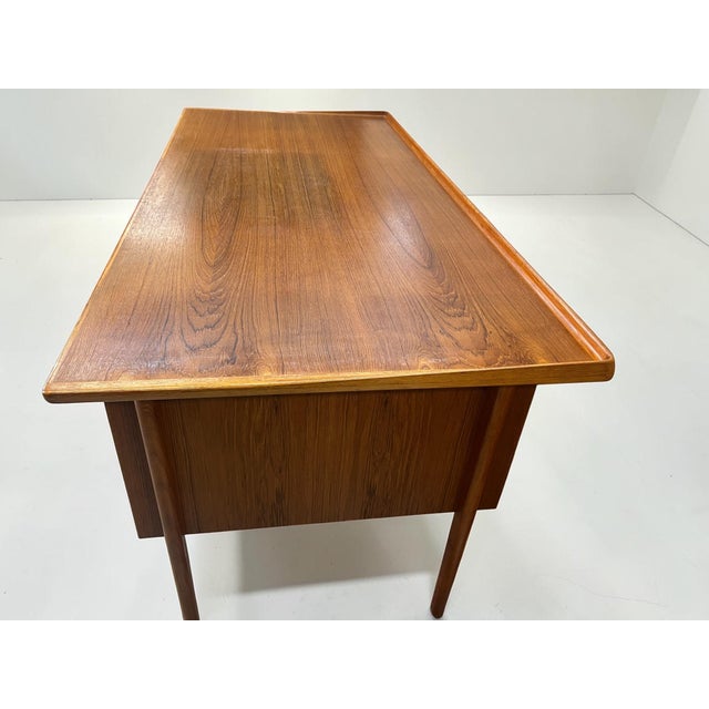 Vintage Danish Teak Executive Desk by Peter Løvig Nielsen, 1973 For Sale - Image 16 of 18