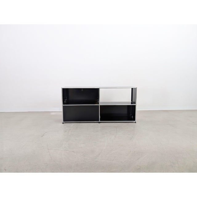 Metal Sideboard in Black from USM Haller For Sale - Image 7 of 11