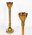 Metal Brass Floor Standing Candleholders, 1940s, Set of 2 For Sale - Image 7 of 9