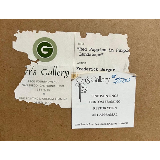 Green Frederick B. Serger, French Fauvist Post Impressionist Oil Painting Frederick Serger Ecole De Paris For Sale - Image 8 of 8