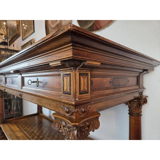 19th Century Neo-Renaissance Three-Tiered Sideboard For Sale - Image 11 of 16