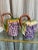 Campaign Grape Cluster Majolica Pitchers, Pair For Sale - Image 3 of 6