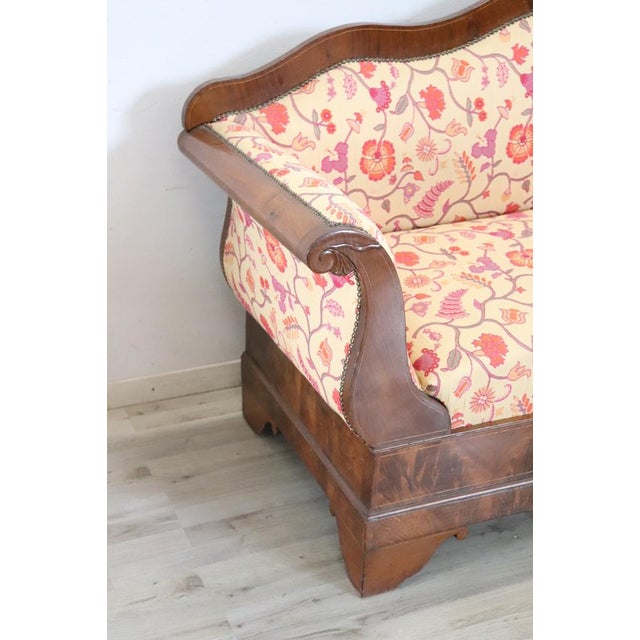 Antique Walnut Sofa, 1800s For Sale - Image 12 of 15