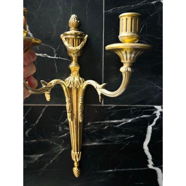 French Antique French Neo-Classical Style Sconces For Sale - Image 3 of 11
