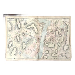 Antique Cartography Map of Section 12 of Orange and Putnam Counties, New York - Published by Watson and Company, 1891 For Sale