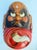 Vintage Hand-Carved Wood Daruma Bodhidharma Wall Mask With Hossu Fly Whisk For Sale - Image 12 of 12