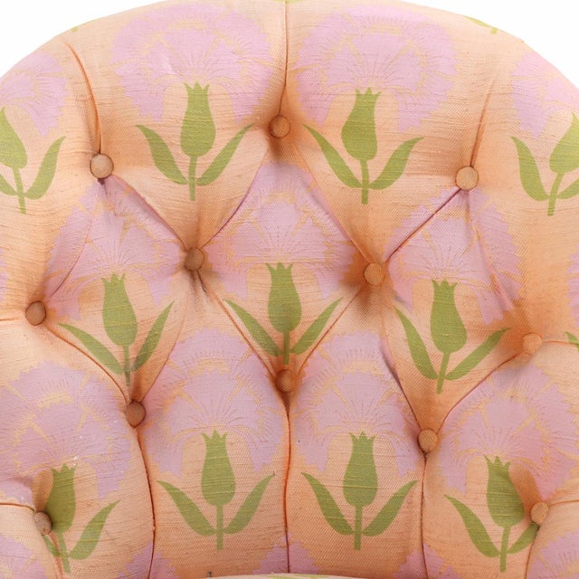 Mid 19th Century Pair of French Napoleon III Slipper Chairs, C. 1860. For Sale - Image 5 of 9