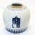 Blue and White Porcelain Lidded Urns, Set of 2 For Sale - Image 5 of 9