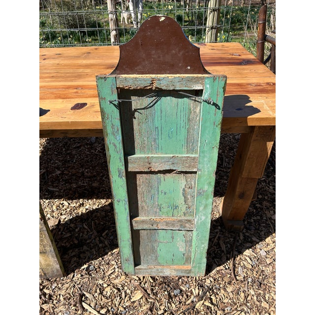 Red Hand Made Mexican Folk Art Icon Painting For Sale - Image 8 of 8