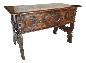 Late 19th Century Spanish Renaissance Revival Pine Side Table