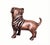Metal Antique Copper Finish Metal Pug Dog Sculpture For Sale - Image 7 of 10