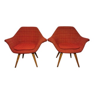 Set of Shell Armchairs by Miroslav Navratil, 1960s For Sale