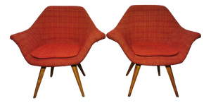 Set of Shell Armchairs by Miroslav Navratil, 1960s