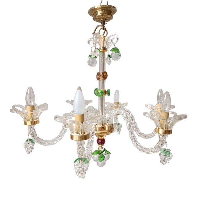 Chandelier attributed to Paolo Venini for Murano For Sale