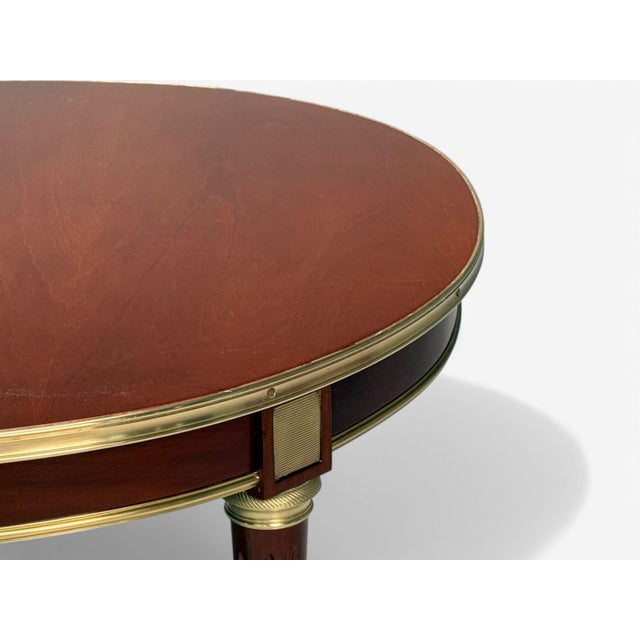 Maison Jansen, Louis XVI Style, Mahogany, Bronze, Dining Table, France, 1920s For Sale - Image 9 of 11