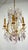 24K Gold-Plated Brass and Lead Crystal Chandelier, 1970s For Sale - Image 13 of 16