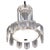 White Pulegoso Glass Fountain Chandelier from Barovier, 1930s For Sale