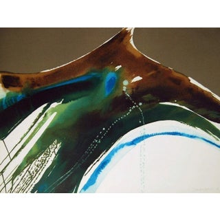 Lamar Briggs Tiva Landscape Numbered Lithograph For Sale