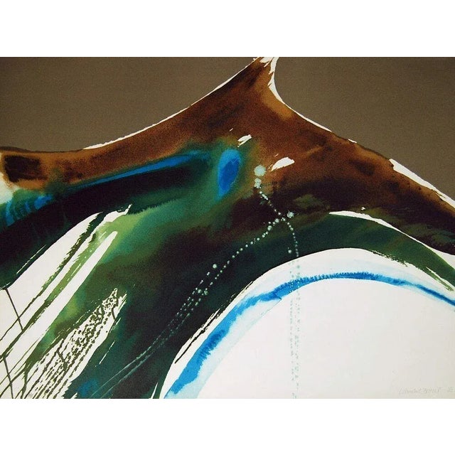 Lamar Briggs Tiva Landscape Numbered Lithograph For Sale