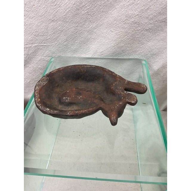 Early 20th Century Antique Resting Fox Iron Doorstop For Sale - Image 5 of 5