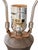 Arteriors Home Arteriors Narsi Antiqued Aluminum Sculptural Table Lamp, 2015 For Sale - Image 4 of 6