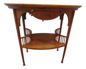 Antique Aesthetic Movement Tiger Maple Occasional Table English, 19th Century