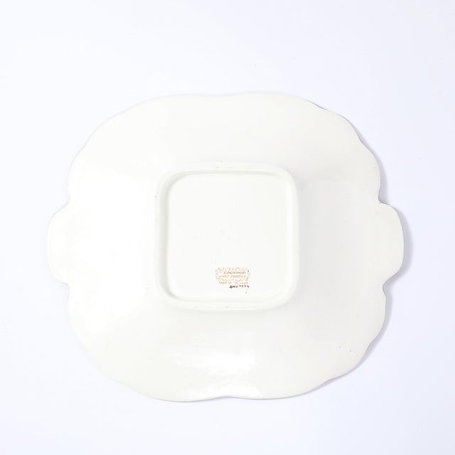 Art Deco Wedgewood Porcelain Floral and Grapevine White Gold Overlay Silver Dish For Sale - Image 14 of 15