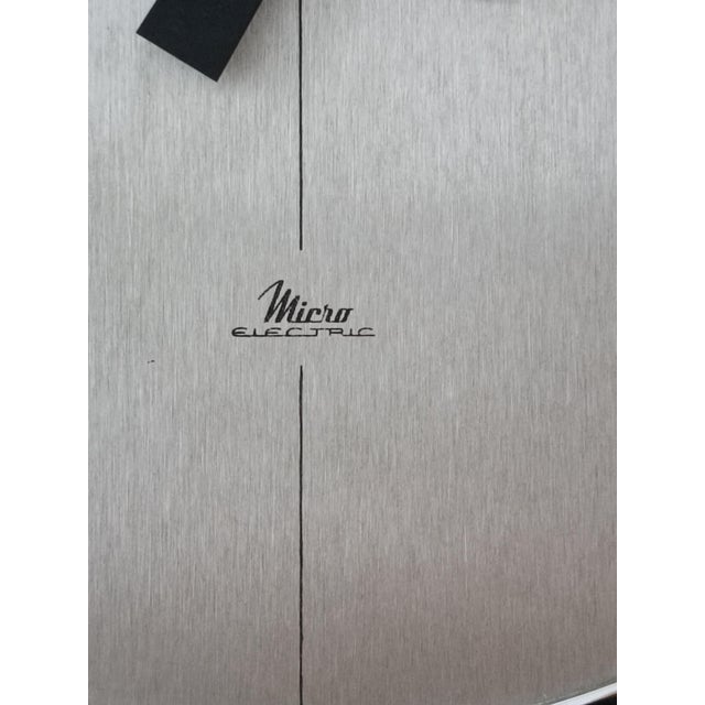 Black Wall Clock from Micro Electric, 1970s For Sale - Image 8 of 14