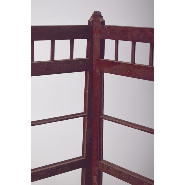 1950s Portuguese Wooden Folding Screen Frame, 1950 For Sale - Image 5 of 7