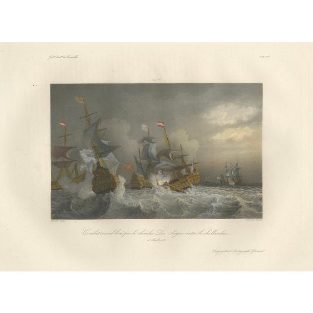 After Baron Théodore Gudin, Chevalier Des Augers Fighting the Dutch, 1840, Engraving For Sale - Image 10 of 10