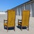 Hollywood Regency Tufted High-Back Armchairs in Gold Velvet Pair, 1960s For Sale In Los Angeles - Image 6 of 18