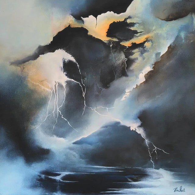 Oil on canvas, signed at the right bottom This piece is attributed to the mentioned designer/maker. It has no attribution...