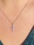 Contemporary The Gemma: Ladies 14K White Gold Diamond Cross Necklace For Sale - Image 3 of 3