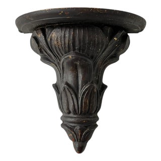 Vintage Italian Florentine Decorative Wall Bracket For Sale
