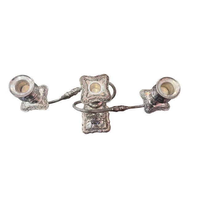 Early 20th Century Antique English Roberts & Dore Convertible Candelabra For Sale - Image 5 of 6