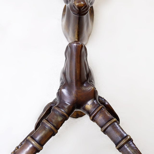 Brown Ibex Coffee Table in the style of Alain Chervet, 1970s For Sale - Image 8 of 16