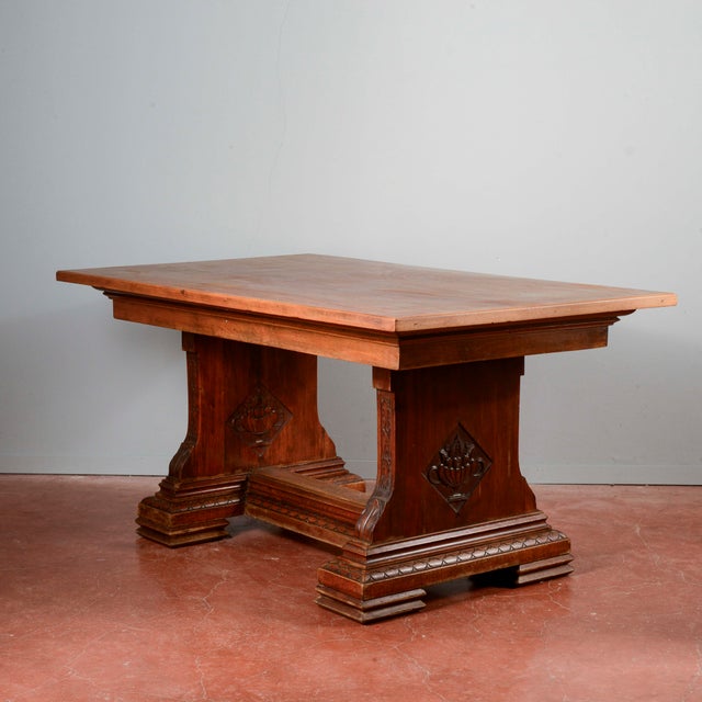 Art Deco Table with Wood Extensions For Sale - Image 16 of 18