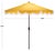 Modern Torsa 9 Ft Crank Umbrella, Yellow/Brown Pole For Sale - Image 3 of 9
