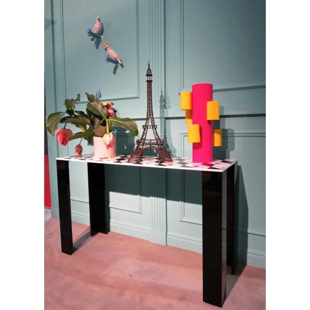 Festa Mobile Coco Console Table in Powder-Coated Aluminum by altreforme Dimensions: D 40 x W 120 x H 72 cm. Materials:...