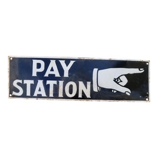 New Orleans "Pay Staion" Sign For Sale