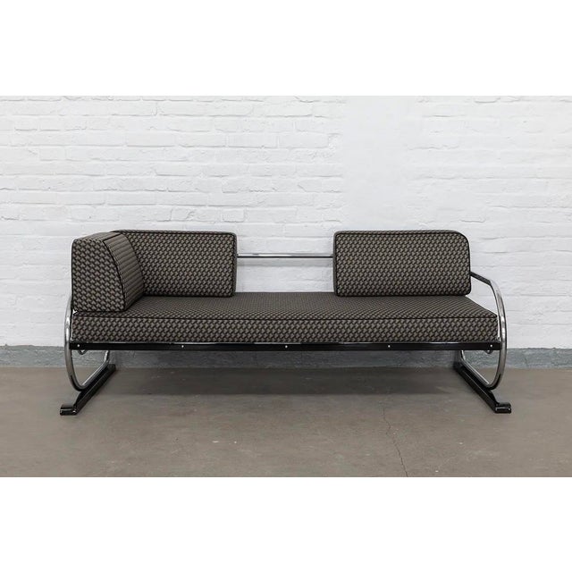 1930s Bauhaus Steel Tube Sofa by Hynek Gottwald, 1934 For Sale - Image 5 of 9