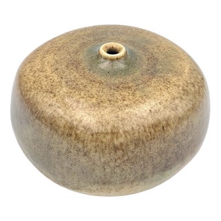 Brutalist Studio Ceramic UFO Vase by Gotlind and Gerald Weigel, 1970s For Sale
