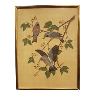 Early 20th Century Japanese Kacho-Ga Painting on Silk For Sale