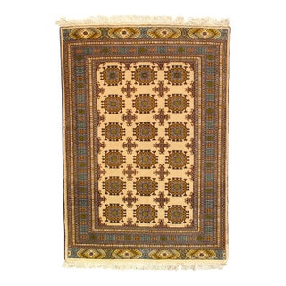 Pasargad dC Fine Hand Knotted Vintage Turkman Rug For Sale