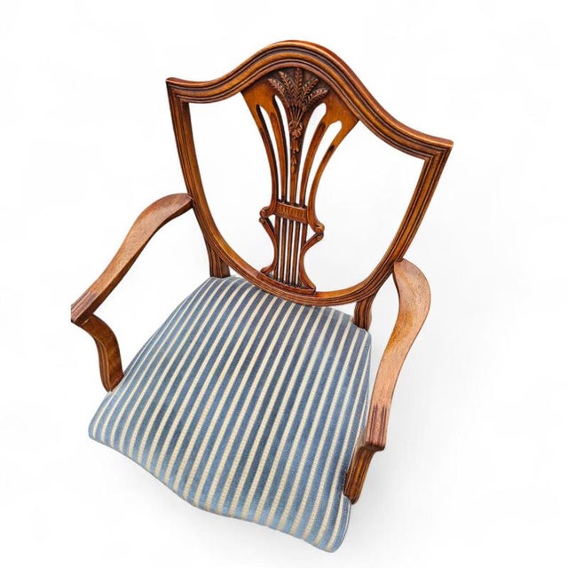 English Mahogany Hepplewhite Chairs, 1920s, Set of 6 For Sale - Image 15 of 18