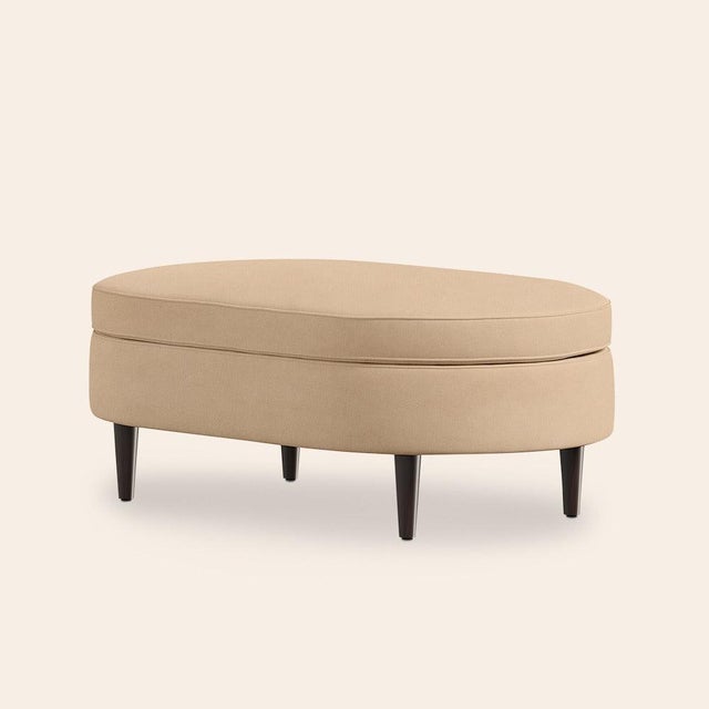 Textile Rose Carlotta Ottoman by Ceraudo For Sale - Image 7 of 7
