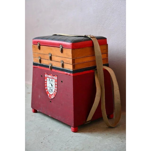 Vintage French Fisherman's Stool, 1960s For Sale - Image 4 of 15