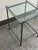 Contemporary Glass Top Side Table For Sale - Image 9 of 12