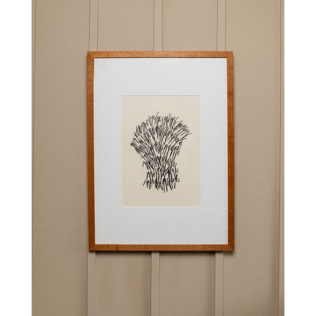 Paul Wilhelm Jacobs, Abstract Motif, 2019, Charcoal on Paper, Framed For Sale - Image 11 of 11