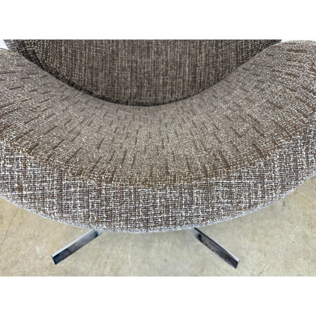 Modern BoConcept Oversized Schelly Swivel Lounge Chair For Sale - Image 10 of 11
